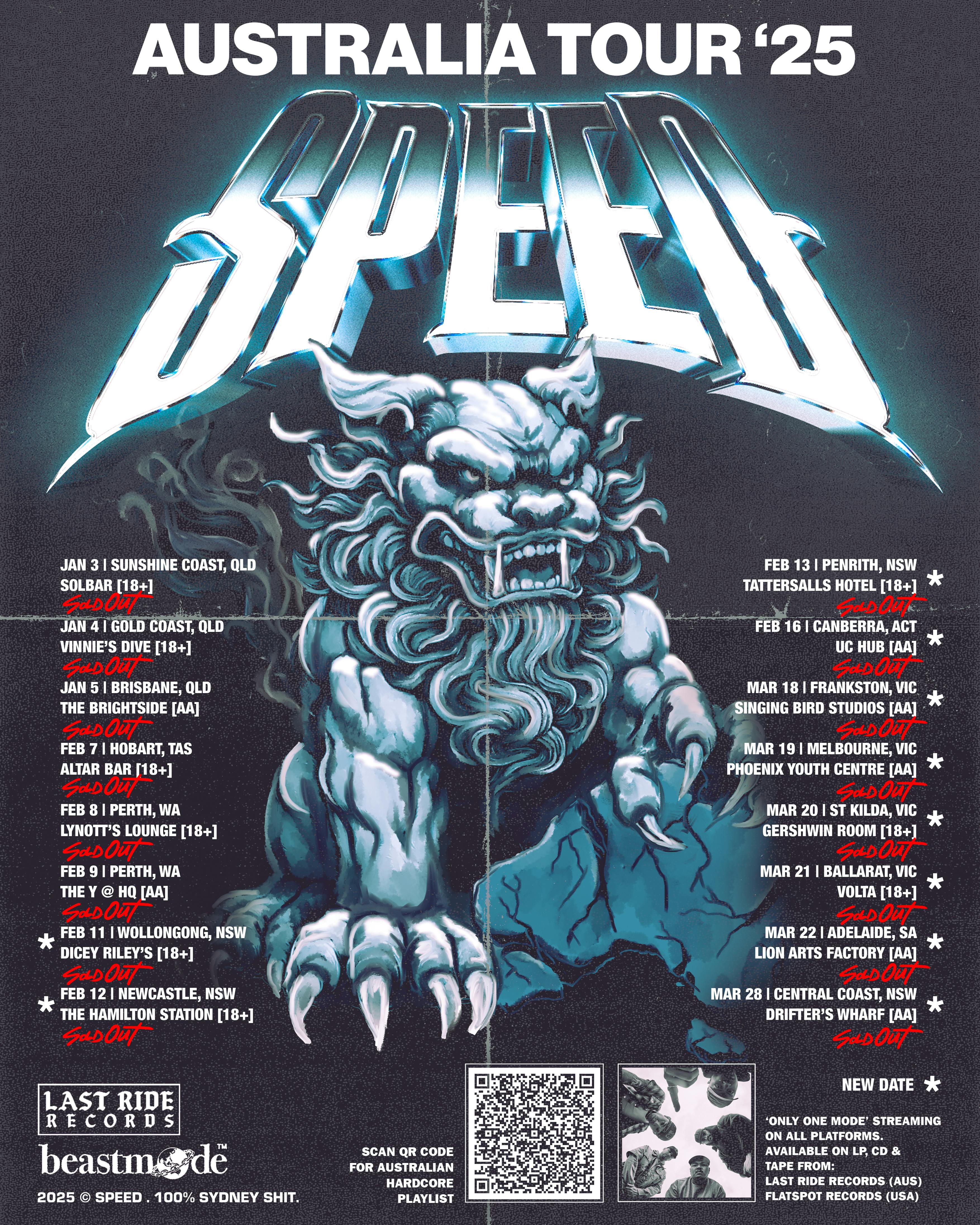 SPEED AUSTRALIA TOUR '25