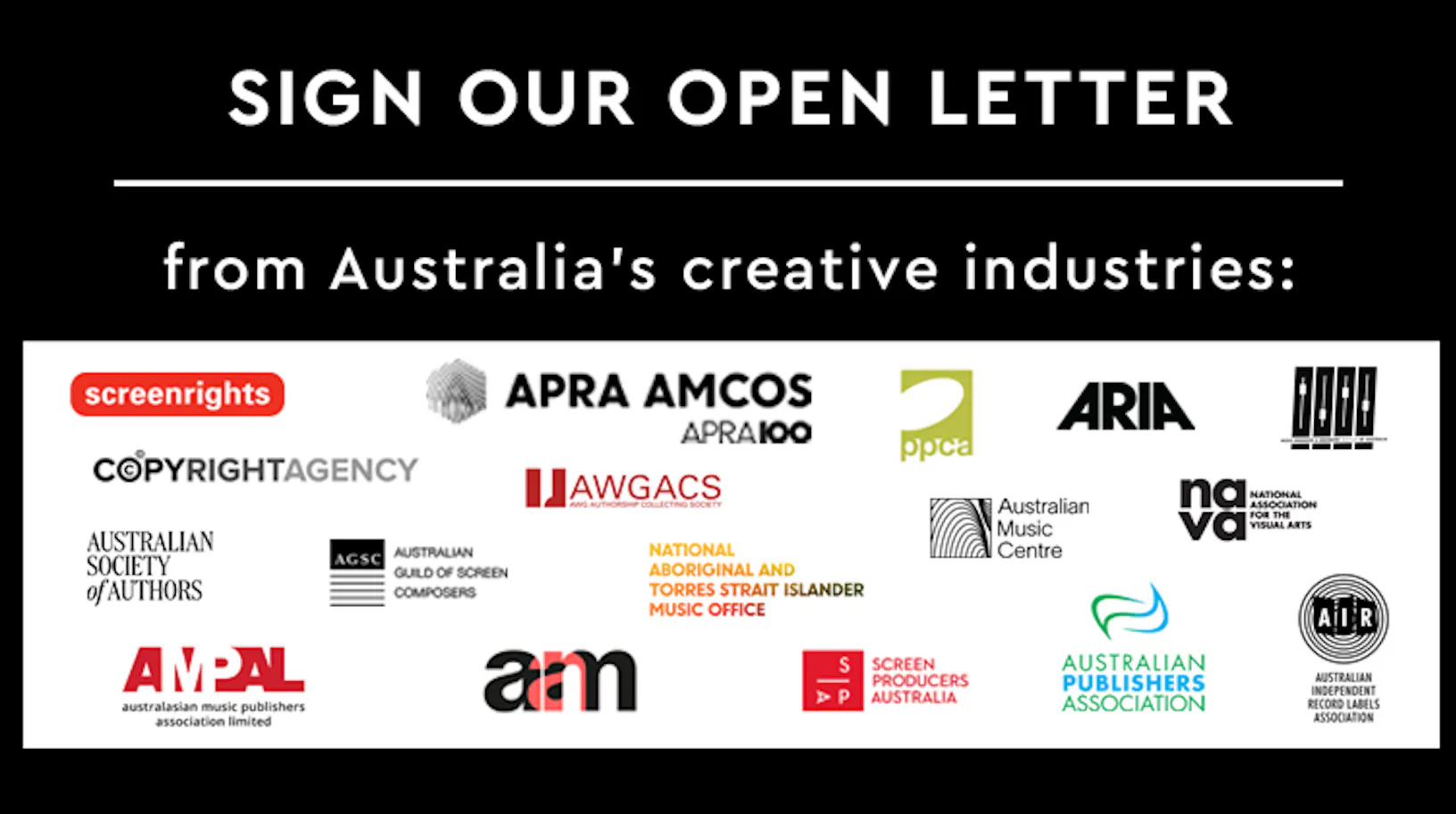 Open letter: Australia's creators are not a tech subsidy - ARIA