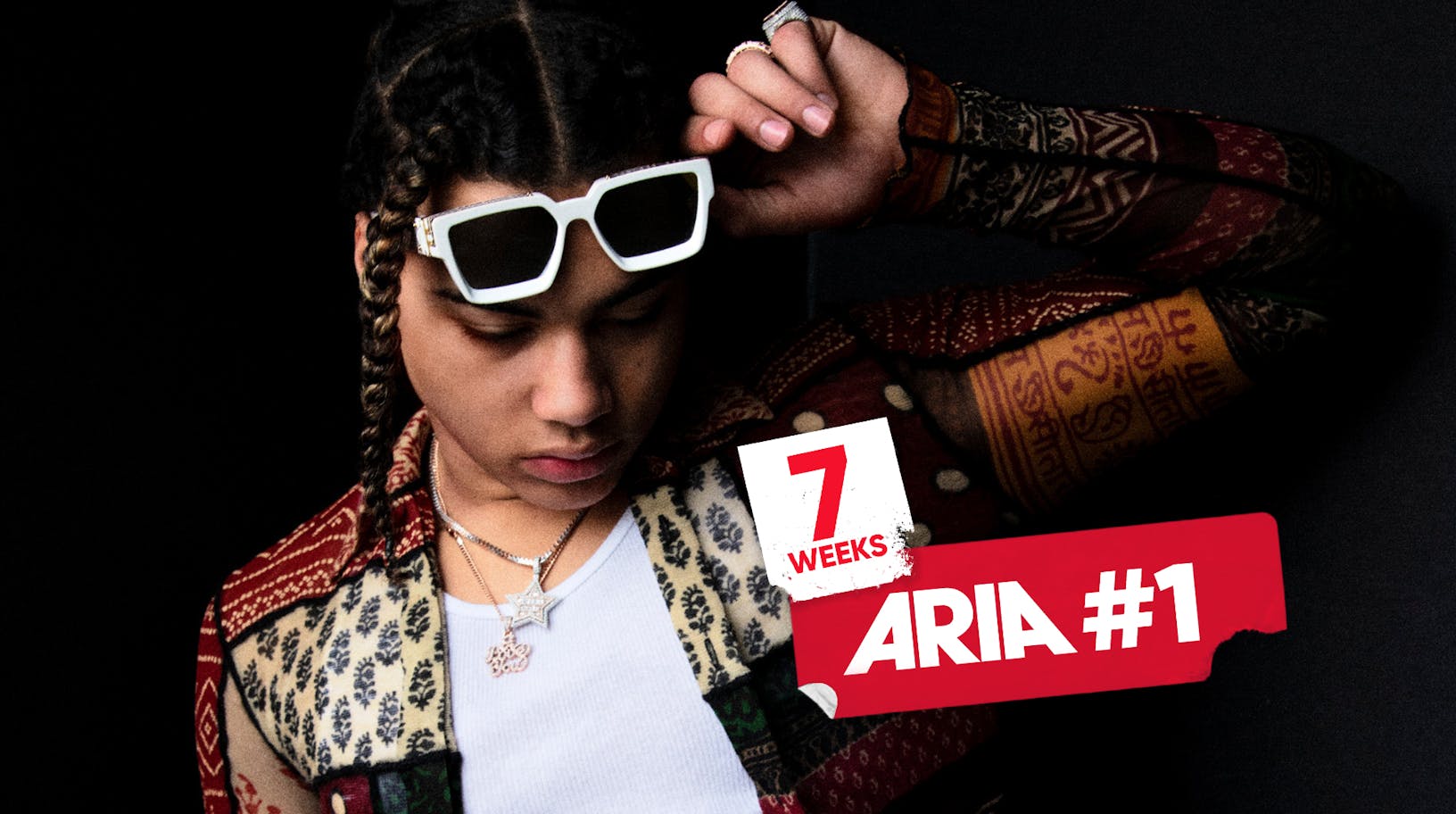 24kGoldn makes it seven weeks at #1 on the ARIA Singles Chart with Mood