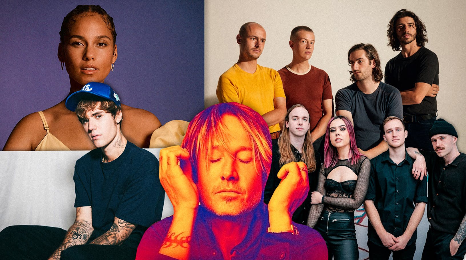 Keith Urban, Alicia Keys, Justin Bieber, Yours Truly - who will make this week's ARIA Charts?