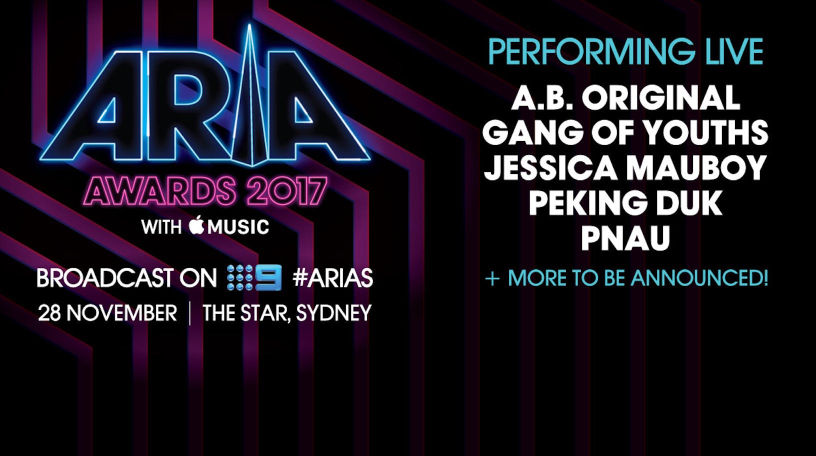 2017 ARIA Awards With Apple Music First Round Of Australian Performers Revealed