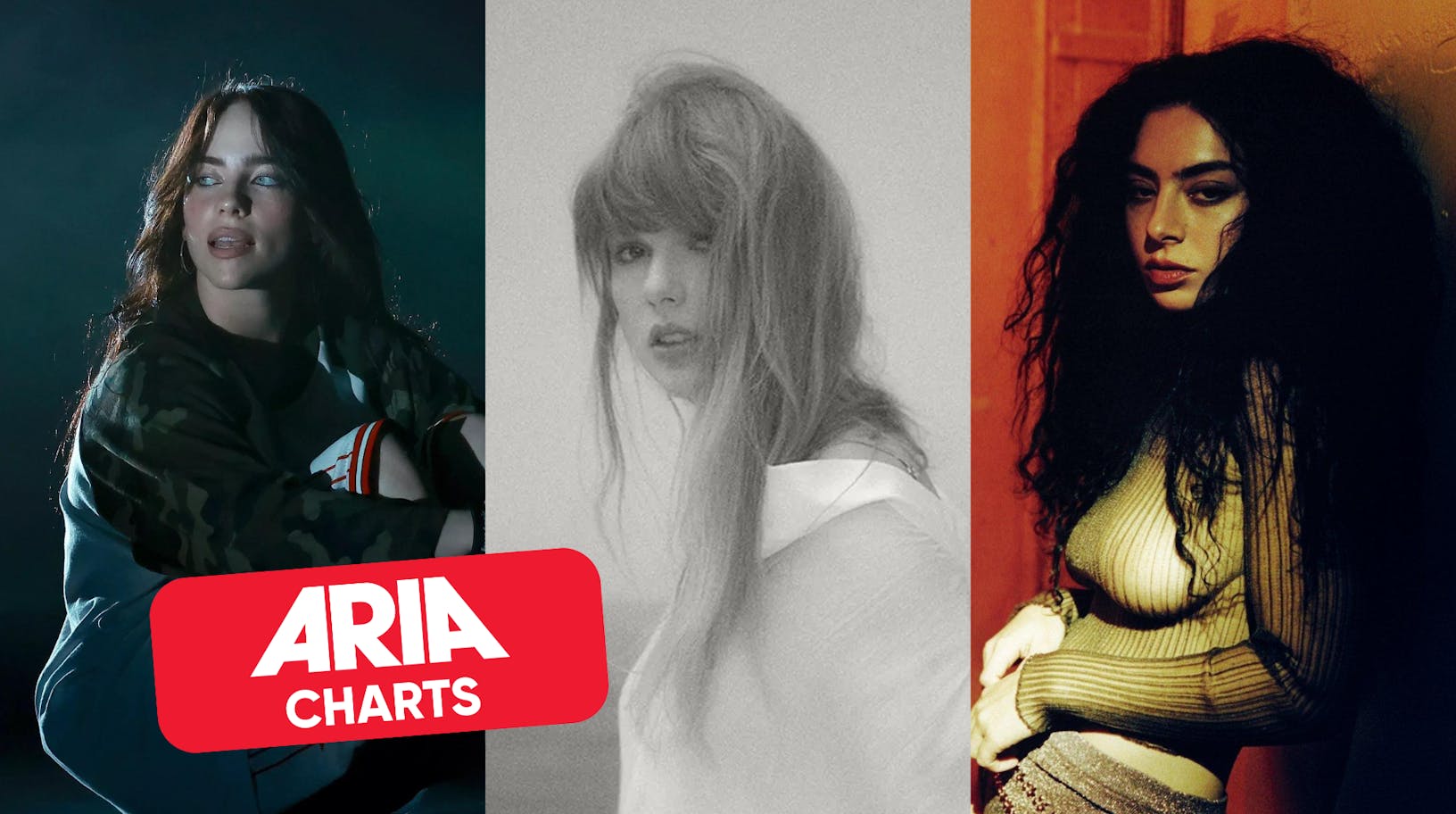 Billie, Taylor and Charli XCX take the top three - ARIA