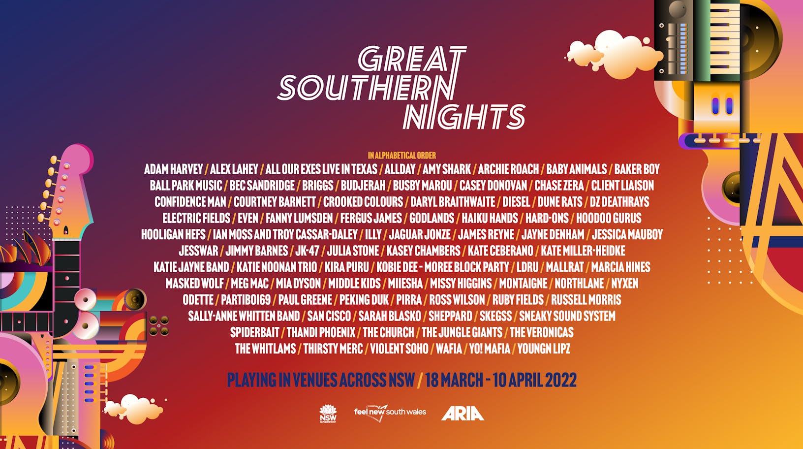 Great Southern Nights Announces Full Line-Up - ARIA